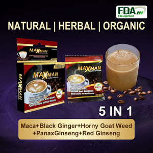 MAXMAN CoffeeMix Energy Drink Improve Hardness & Durability FDA Approved