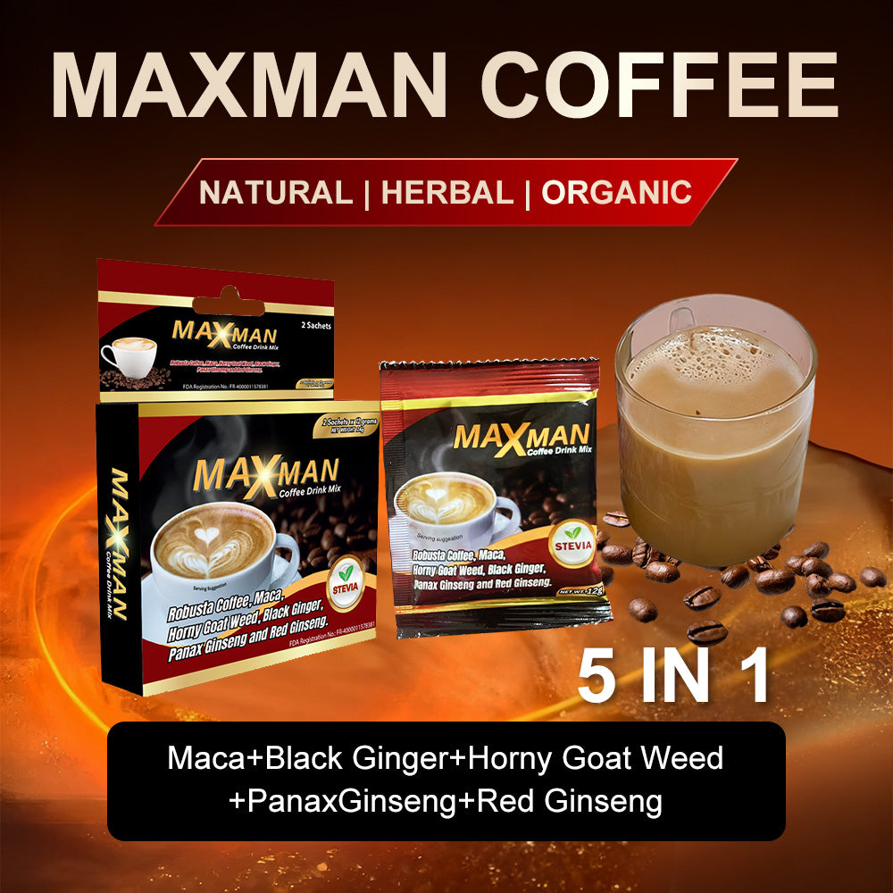 MAXMAN CoffeeMix Herbal Energy Drink FDA Approved