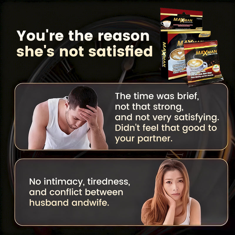 MAXMAN Coffee for Men FDA Approved Energy Drink Best Gift for Couple