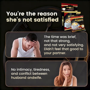 MAXMAN Coffee for Men FDA Approved Energy Drink Best Gift for Couple