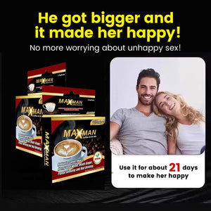 MAXMAN Coffee for Men FDA Approved Energy Drink Best Gift for Couple