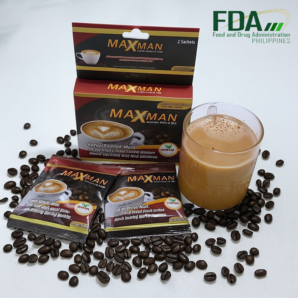MAXMAN CoffeeMix Herbal Energy Drink FDA Approved