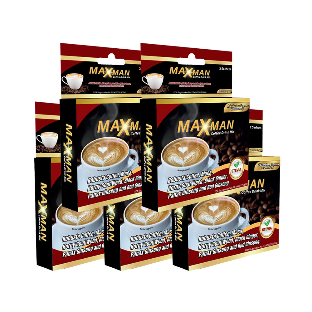 MAXMAN Coffee for Men FDA Approved Energy Drink Best Gift for Couple
