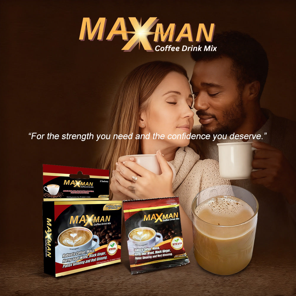 MAXMAN CoffeeMix Herbal Energy Drink FDA Approved